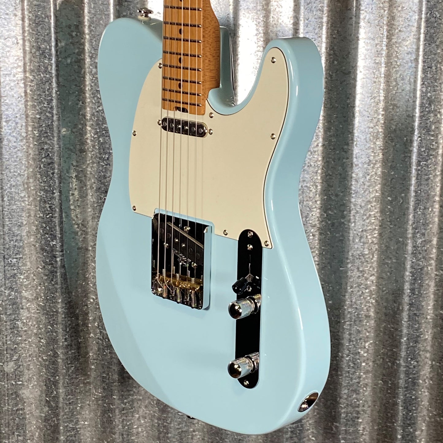 Musi Virgo Classic Telecaster Baby Blue Guitar #0612 Used