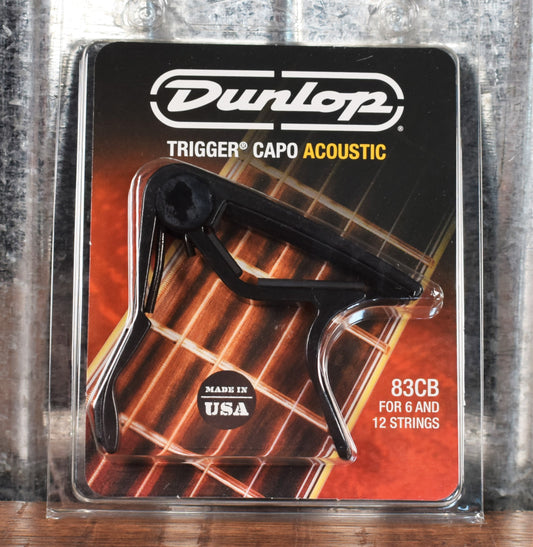Dunlop Trigger 83CB Curved Acoustic Guitar Capo Black