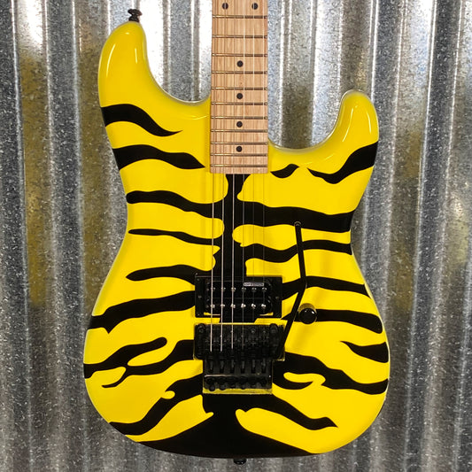 ESP LTD GL-200MT George Lynch Yellow Tiger Stripe Graphic Guitar #2754 Used