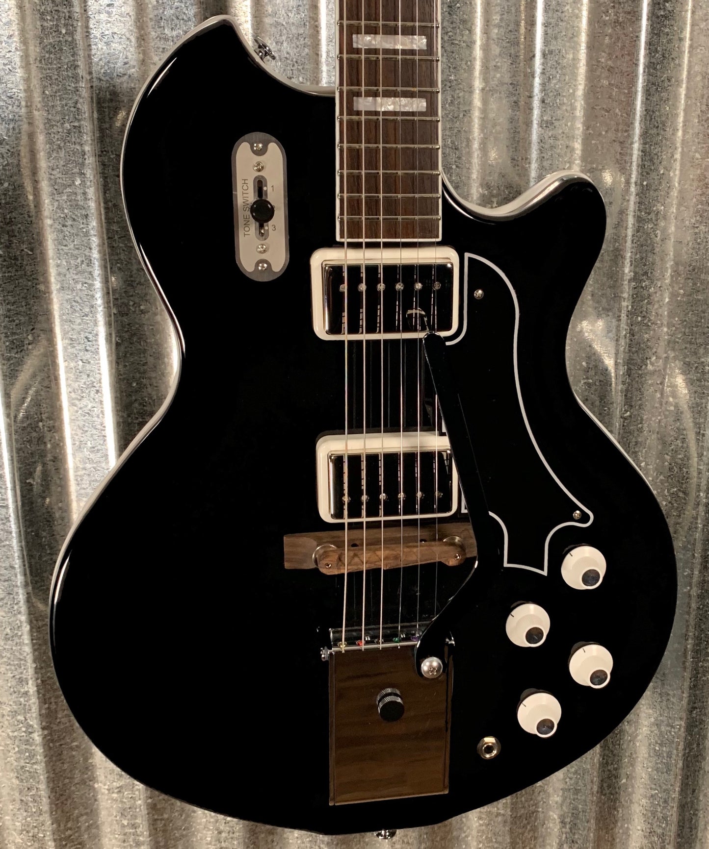 Supro Americana 1582VJB Coronado II Vibrato Jet Black Guitar #0931