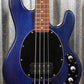 Sterling by Music Man Stingray 4 String Bass Trans Blue Satin Bass RAY4-TBLS-R1 #3935