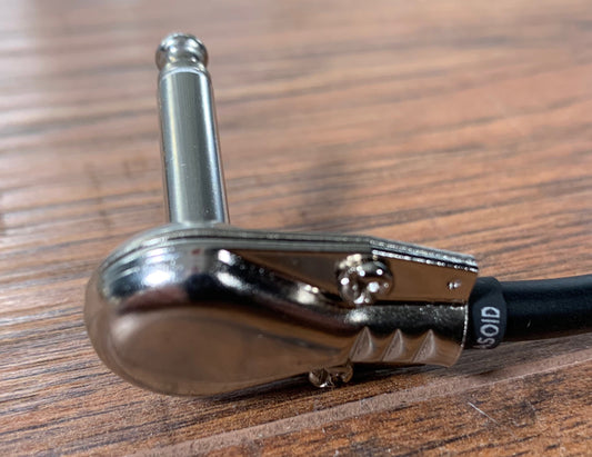 Sinasoid Short Stack Mogami 2319 Black Flat 6" Guitar Bass Effects Pedalboard Patch Cable 4 Pack