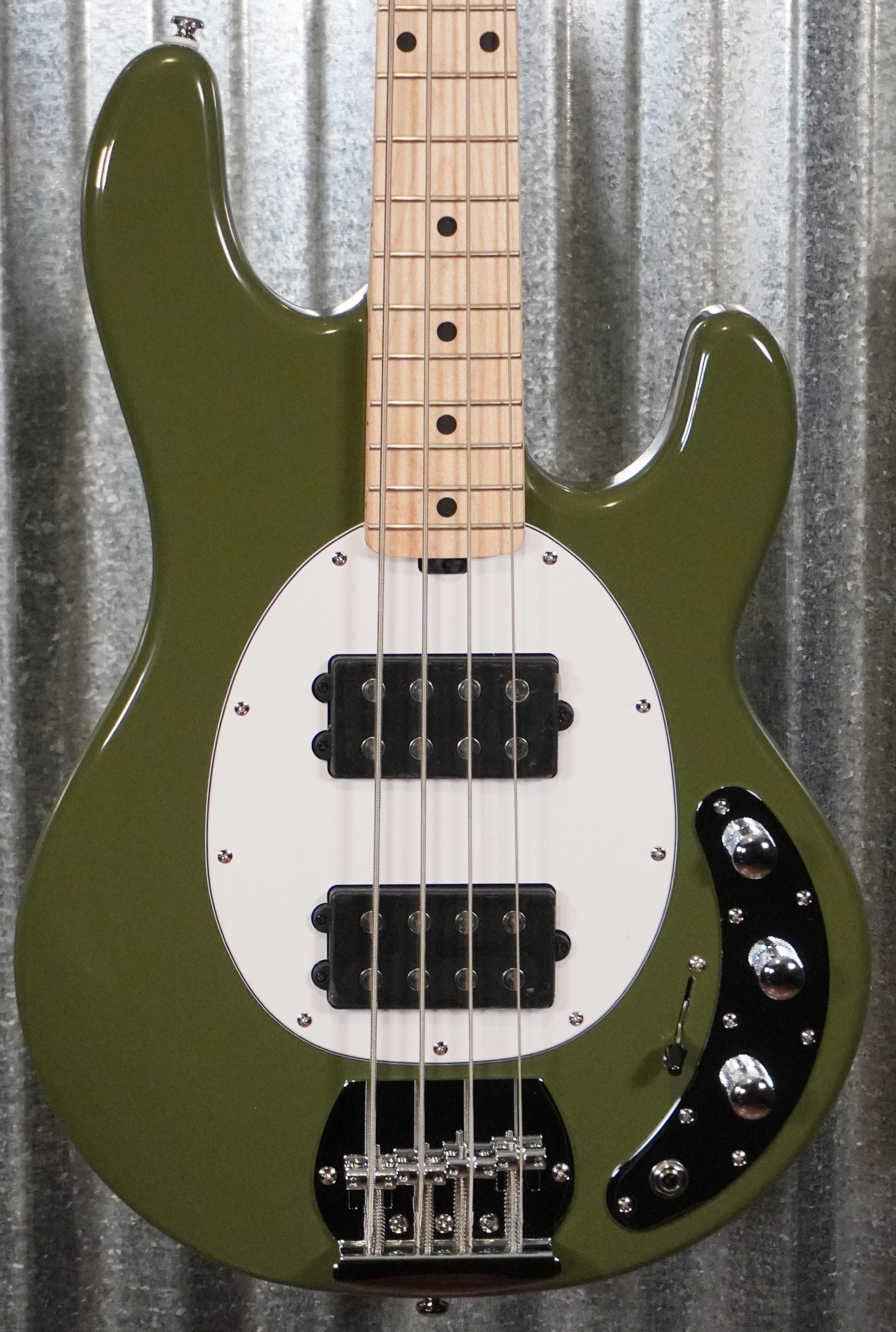 Sterling by Music Man Stingray HH 4 String Bass Olive RAY4HH-OLV