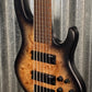 ESP LTD D-6 6 String Bass Black Natural Burst Satin Burl & Bag LD6BPBLKNBS #1564 Used