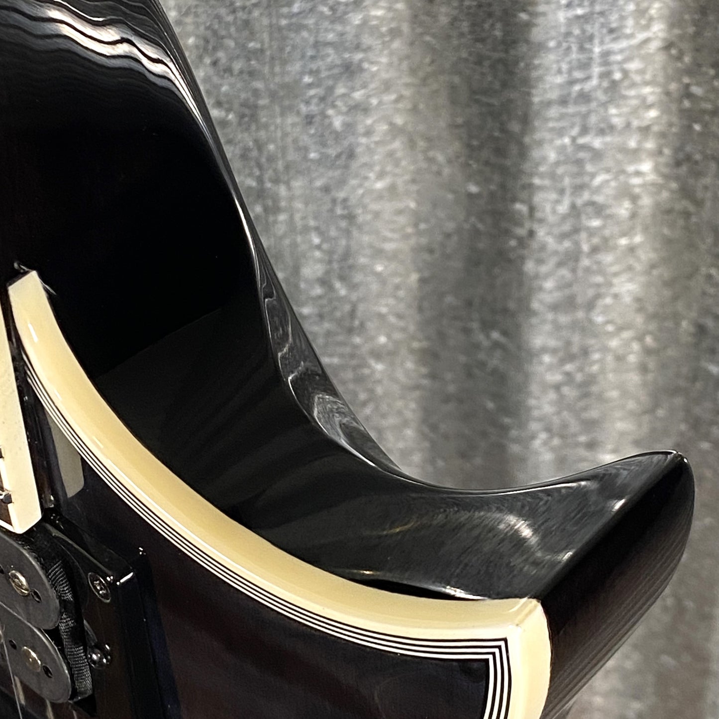 ESP LTD EC-1000 Piezo Bridge Quilt Top See Through Black Guitar & Case #2442 B Stock