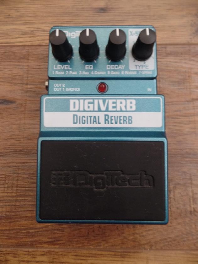 Digitech XDB DigiVerb Digital Reverb Effects FX Pedal for Electric Guitar