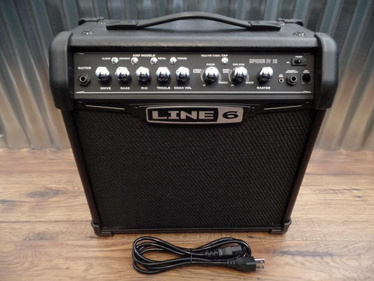 Line 6 Spider IV 15 1x8 15 Watt Combo Electric Guitar Amplifier #2000