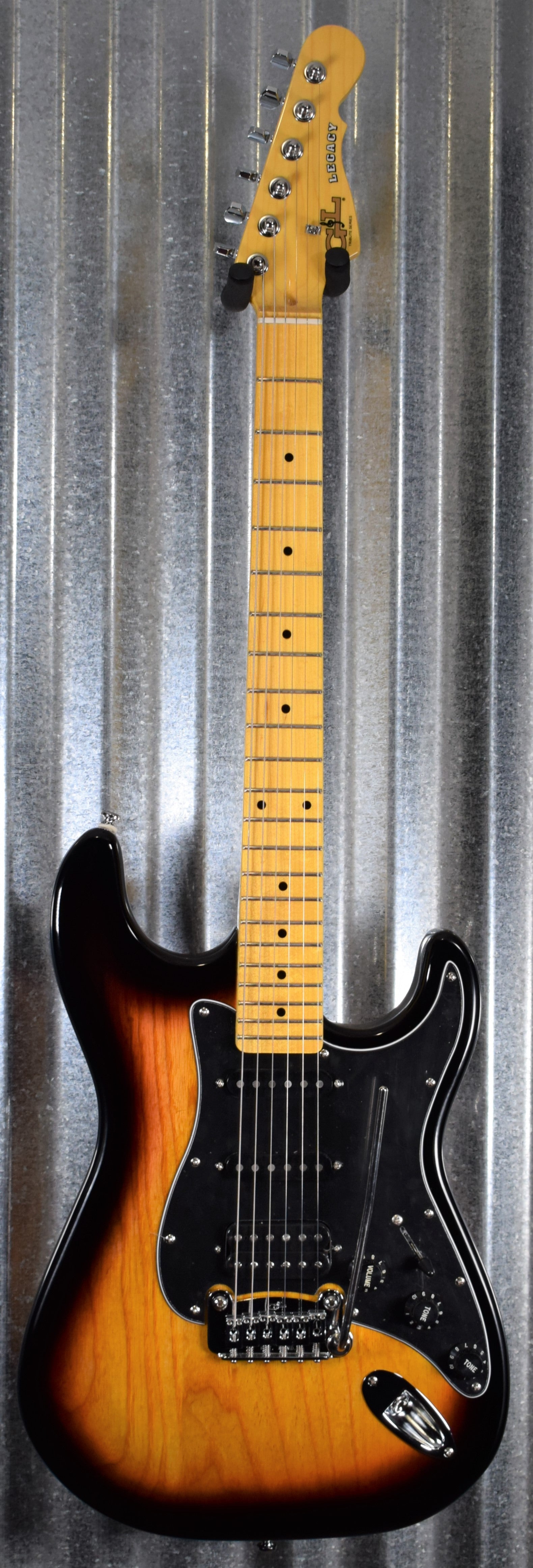 G&L Tribute Legacy HSS 3 Tone Sunburst Guitar #7562 Demo