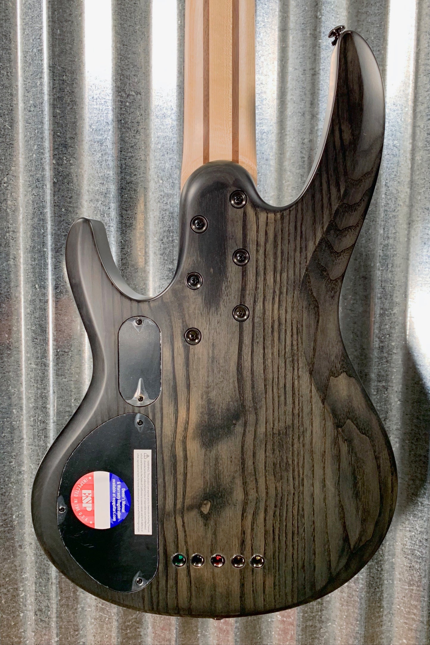 ESP LTD LB-205 Spalted Maple Satin 5 String Seymour Duncan Bass & Case LB205SMSTBLKS #0042 Demo