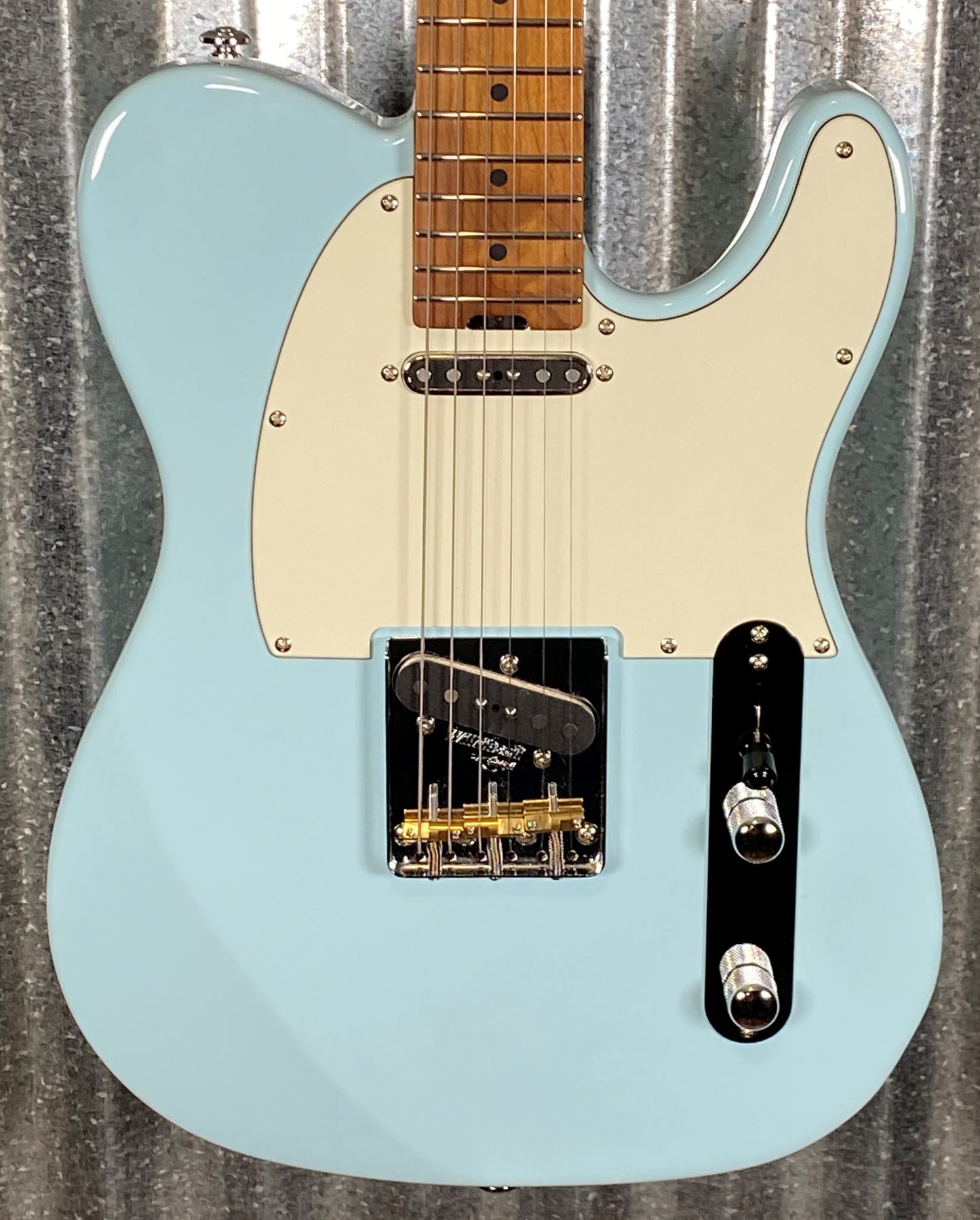 Musi Virgo Classic Telecaster Baby Blue Guitar #0690 Used