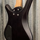 Warwick RockBass Corvette Basic Satin Nirvana Black Active 8 String Bass & Bag #6721