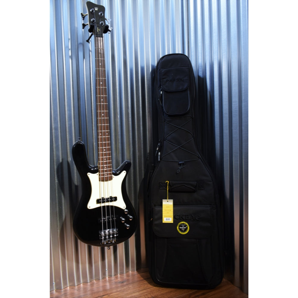 Warwick German Pro Series GPS Streamer CV 4 String Bass Black & Bag #4815