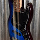 G&L USA JB-5 Blueburst 5 String Jazz Bass Rosewood Satin Neck & Case #6030