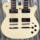 Westcreek Double Trouble Double Neck 12 String & 6 String Electric Guitar Vintage White #0067 Used