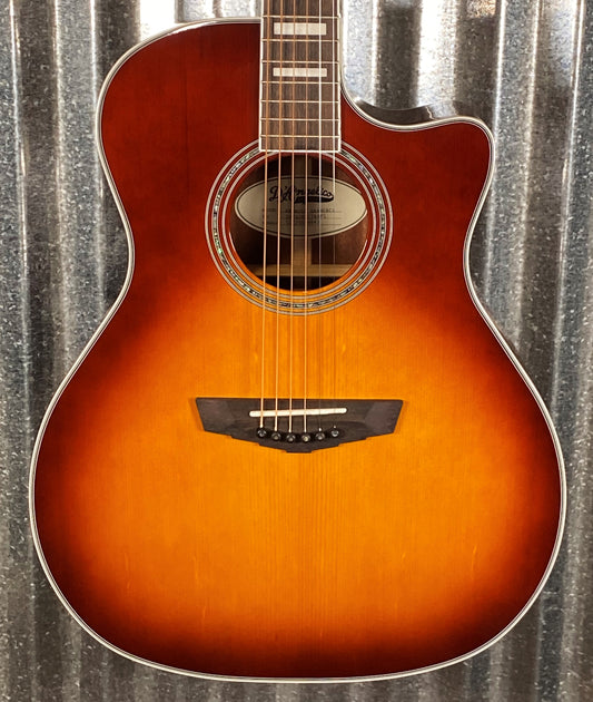 D'Angelico Premier Gramercy Grand Auditorium CE Iced Tea Burst Acoustic Electric Guitar #4843