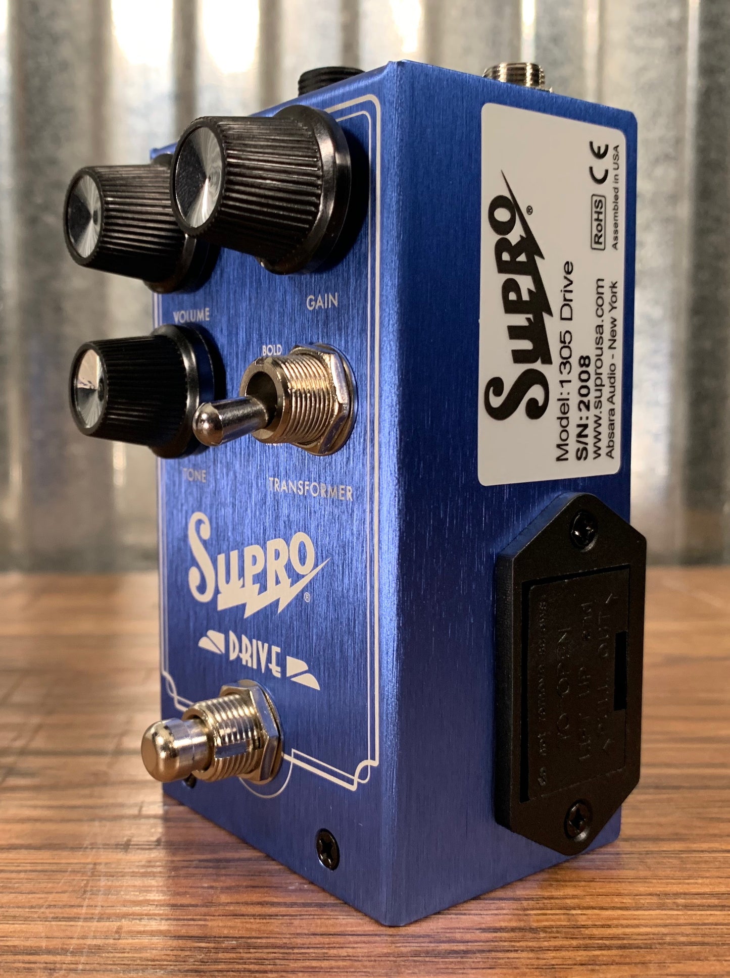 Supro USA 1305 Drive Overdrive Guitar Bass Effect Pedal Demo