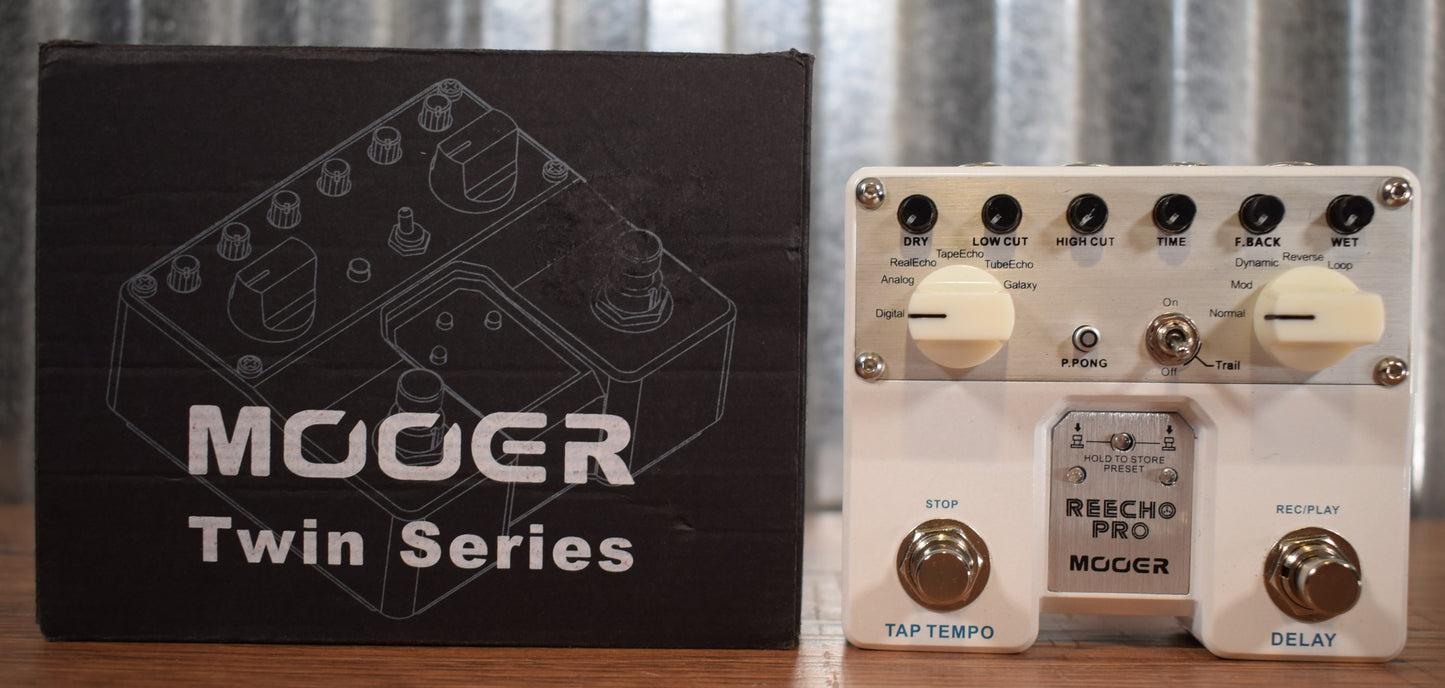 Mooer Audio TDL1 Twin Series Reecho Pro Multi Delay Guitar Effect Pedal