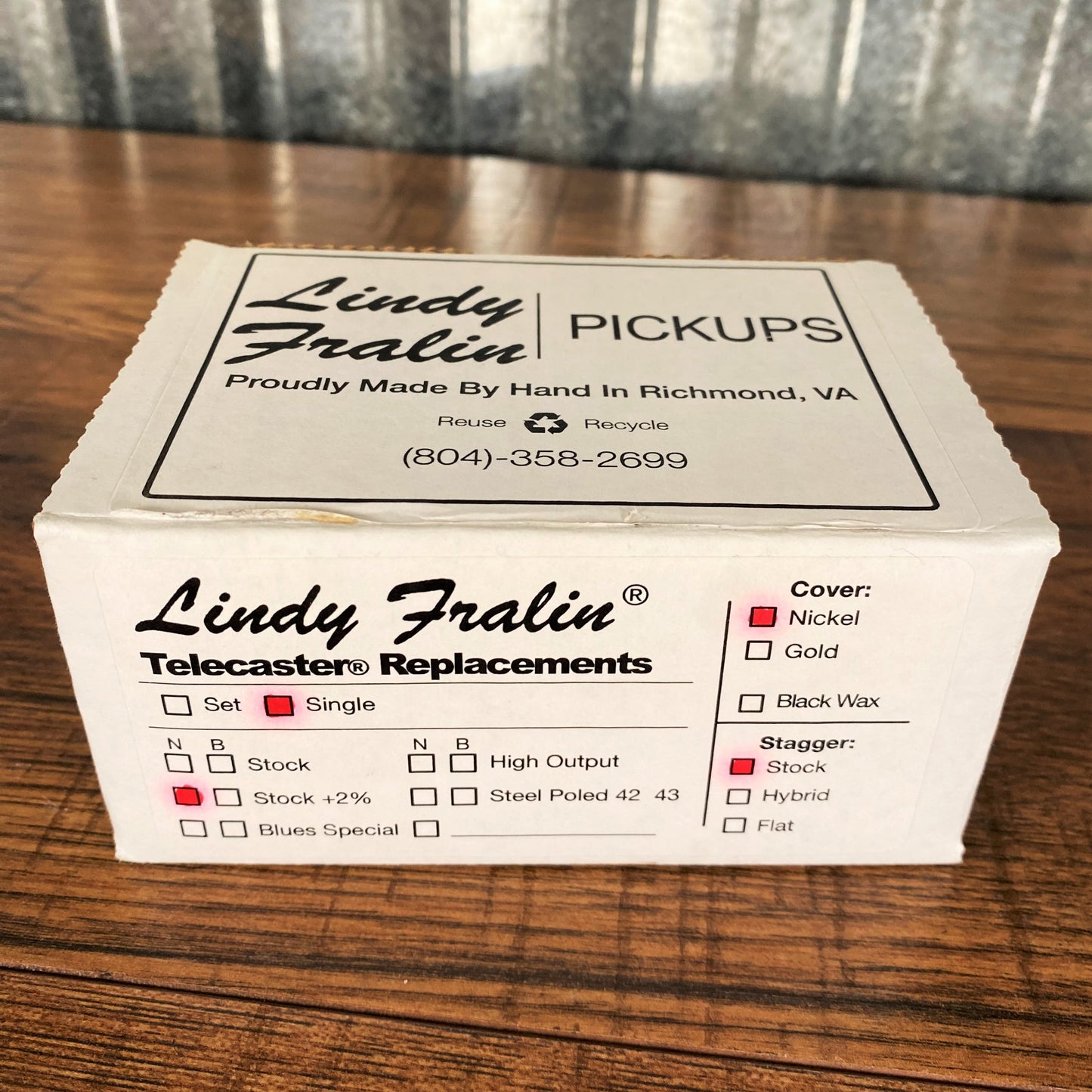 Lindy Fralin Stock Telecaster Guitar Neck Pickup Nickel Used