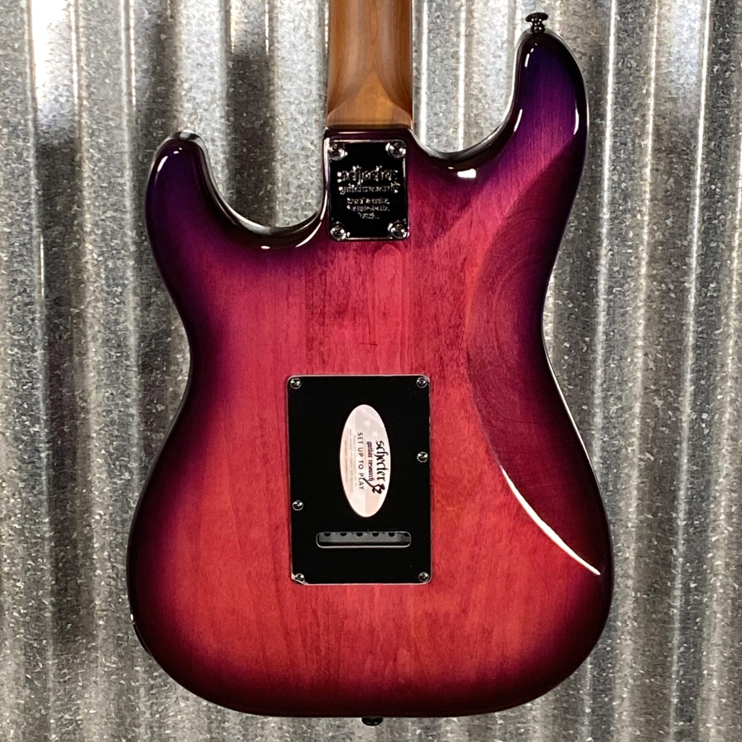 Schecter Traditional Pro Roasted Neck Trans Purple Burst Guitar #0539