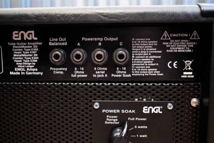 ENGL MetalMaster E309 20 Watt All Tube Reverb & Power Soak Guitar Amplifier Head Metal Master