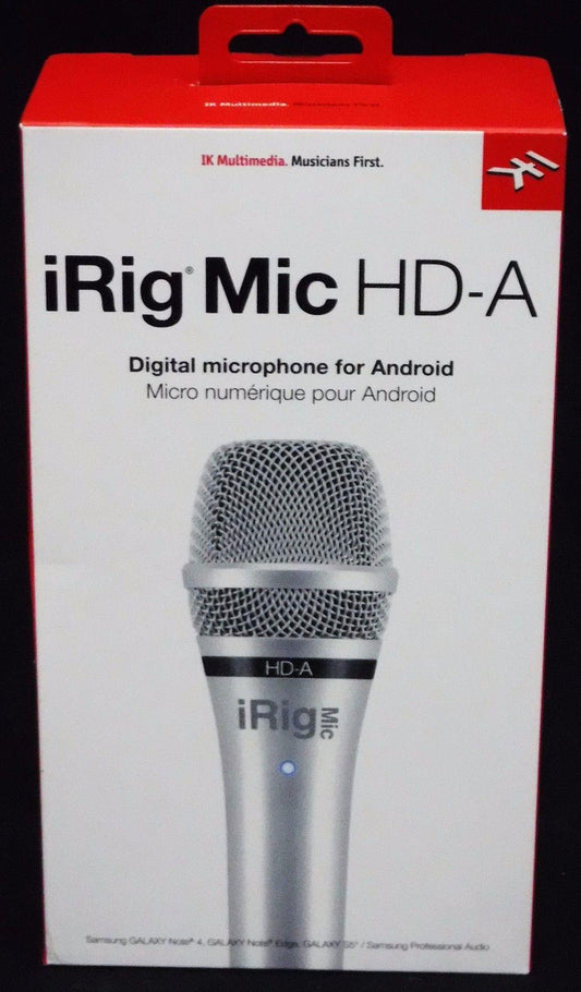 IK Multimedia iRig Mic HD-A Digital Condenser Microphone for Android Devices