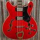 Hagstrom VIKB-WCT Viking 4 String Semi Hollow Short Scale Bass Wild Cherry Transparent #0801