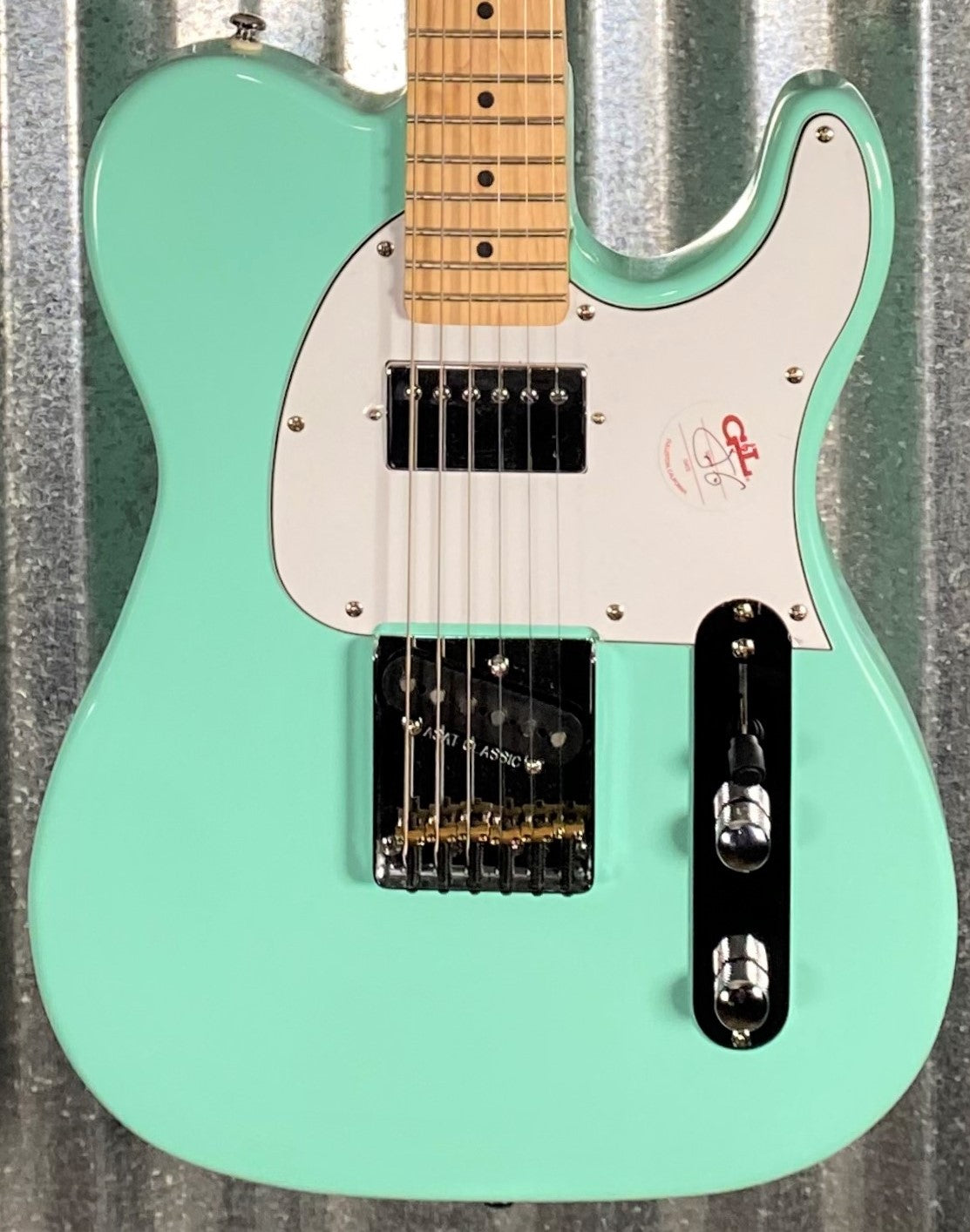 G&L Tribute ASAT Classic Bluesboy Mint Green Guitar #7138 Used