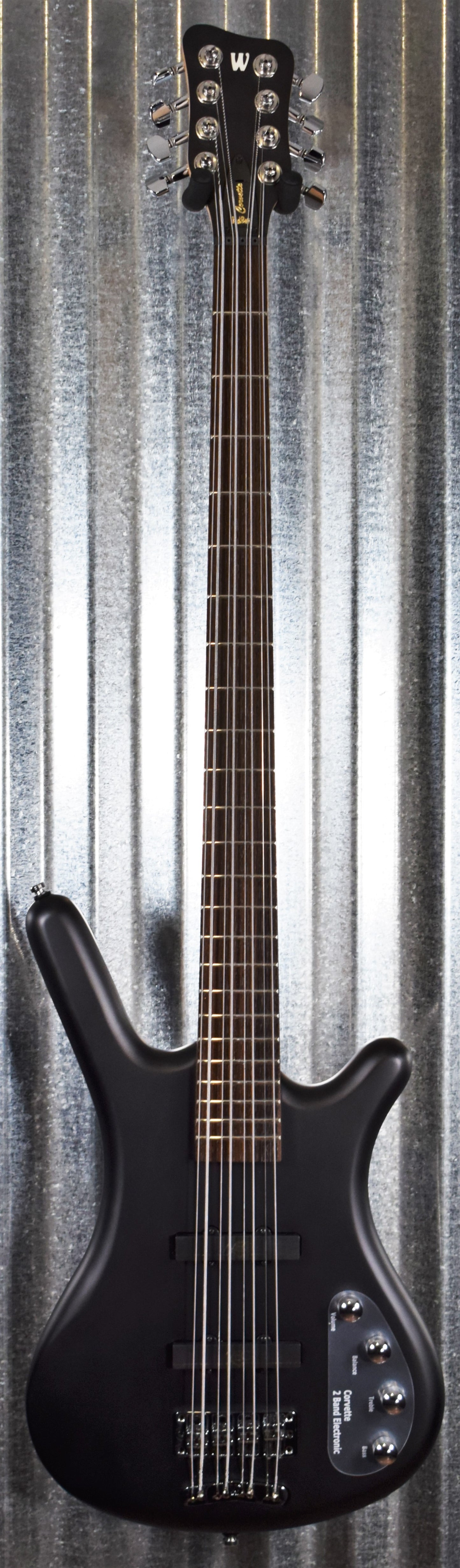 Warwick Rockbass Corvette Basic Satin Nirvana Black Active 8 String Bass & Bag #6420