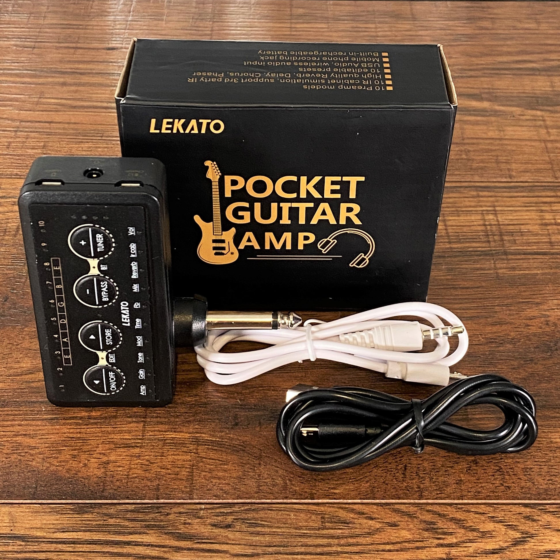 Lekato PA-1 Headphone Pocket Bluetooth Guitar Amplifier Used