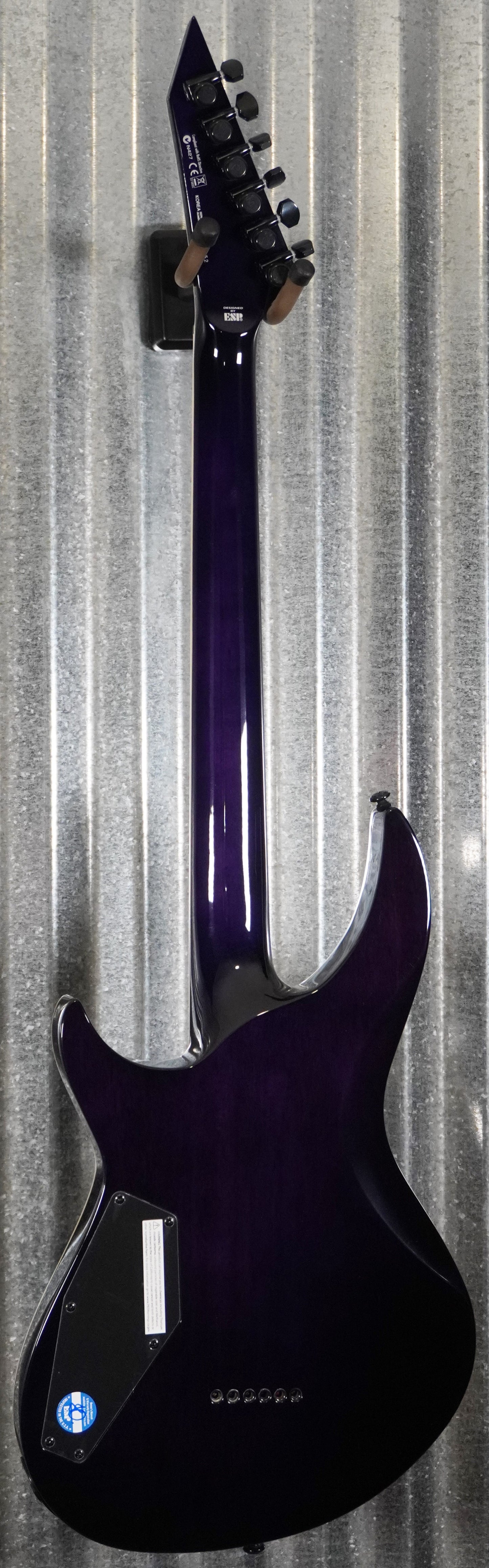 ESP LTD H3-1000 See Thru Purple Guitar & Case LH31000FMSTPSB #0352