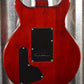 Hamer Archtop Flame Dark Cherry Wilkinson Tremolo Electric Guitar SATFW-DCB #0736