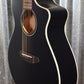 Breedlove Discovery Concert CE Satin Black Acoustic Electric Guitar Blem #7864