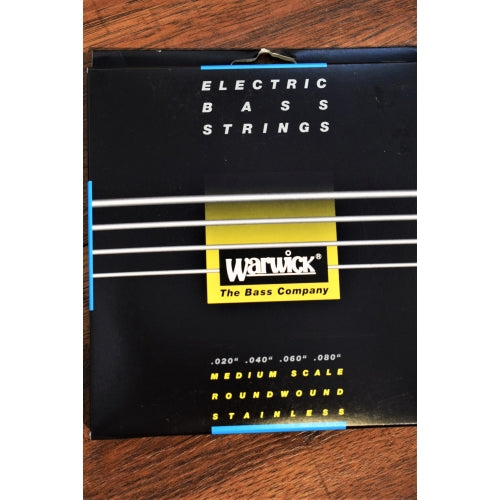 Warwick Black Label 4 String Medium Stainless Steel Piccolo Bass Strings 39260 .020-.080