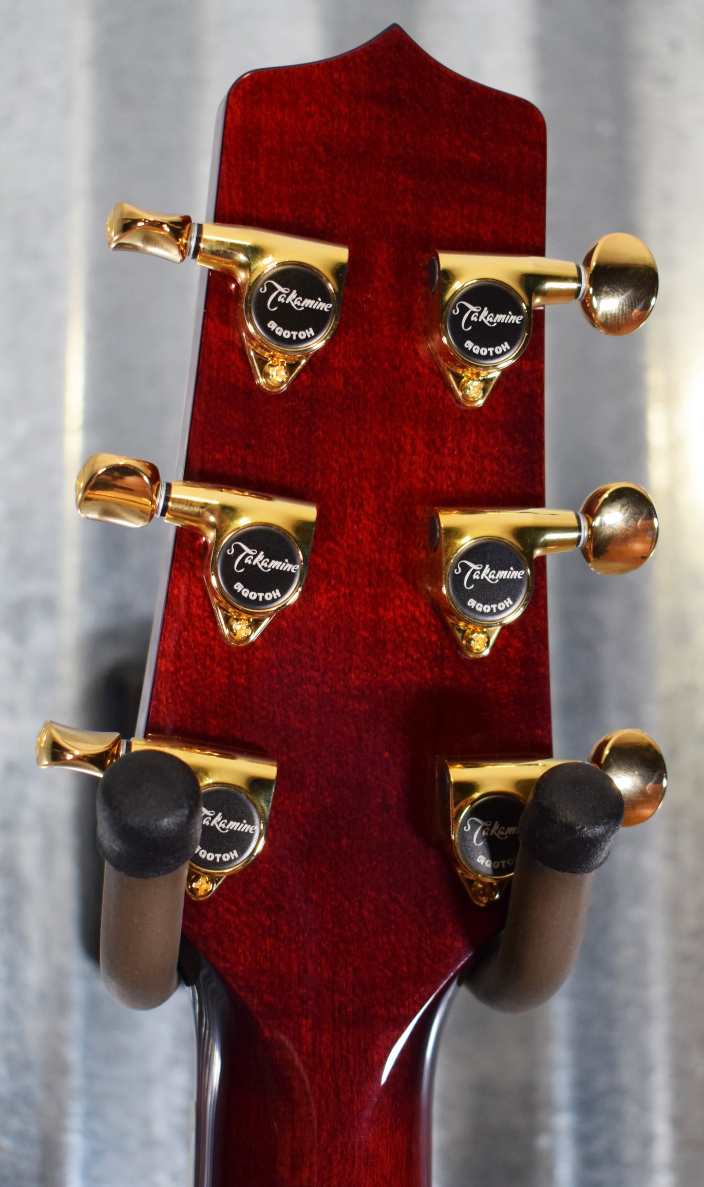Takamine TSP158C See Thru Red Thinline Acoustic Electric Guitar & Case TSP158CSTR #0247 Used