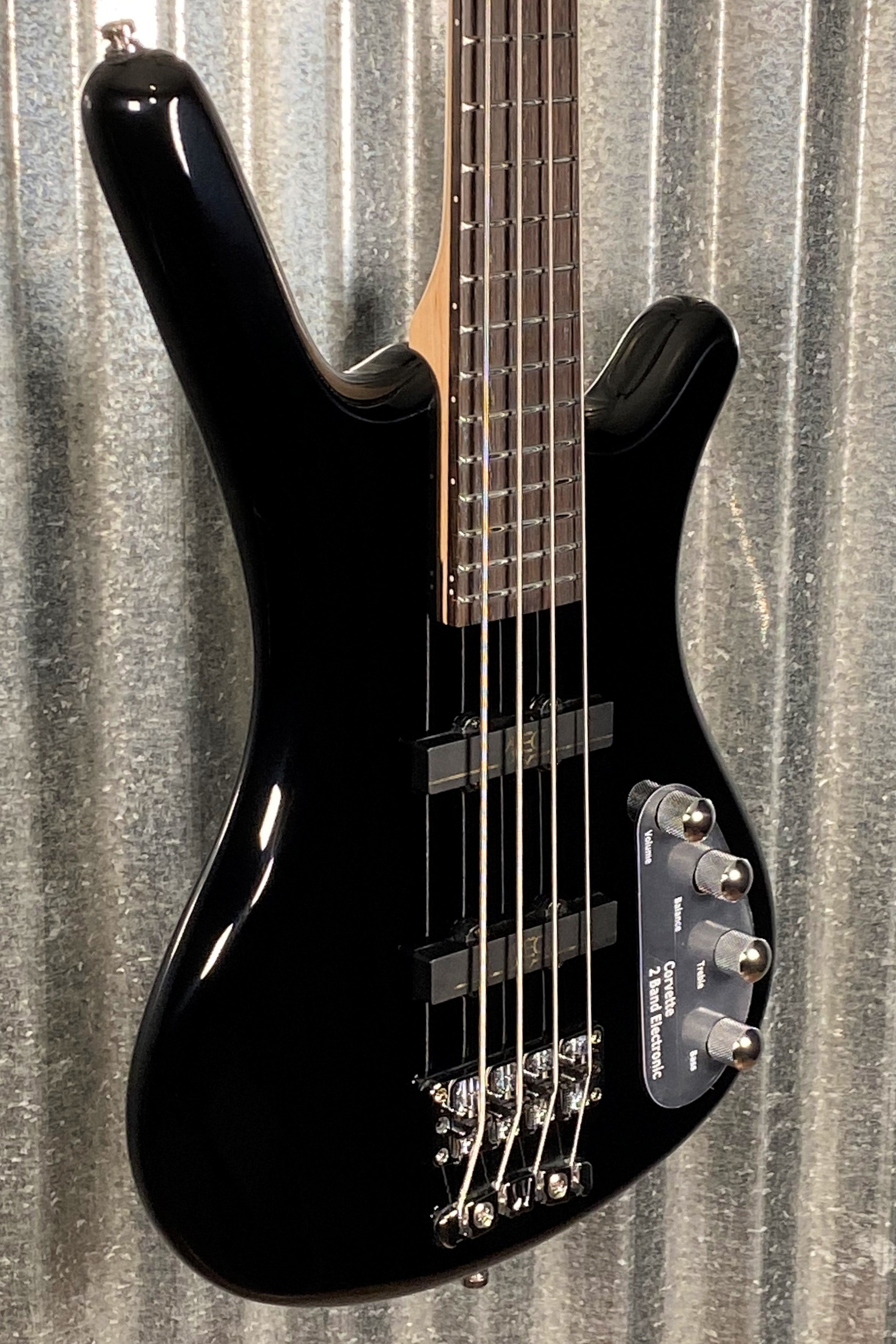 Warwick RockBass Corvette Basic Black Active Short Scale 4 String Bass &  Bag #9321