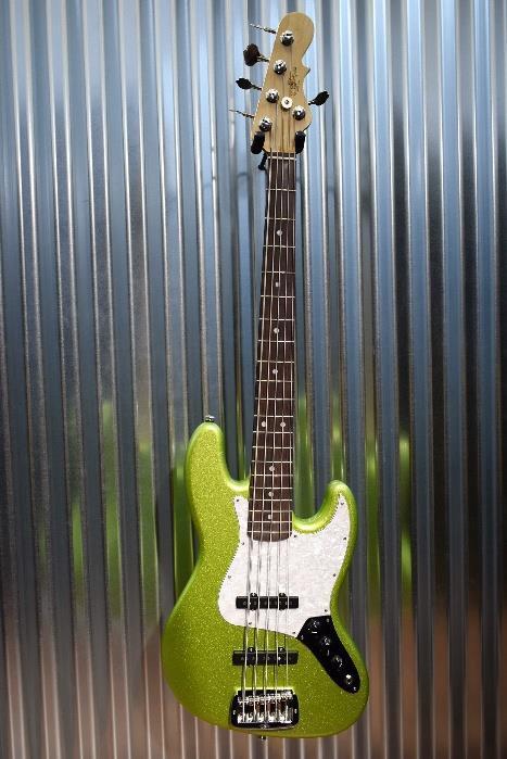 G&L Guitars USA JB-5 5 String Jazz Bass JB Margarita Metallic & Case 2017 #9962