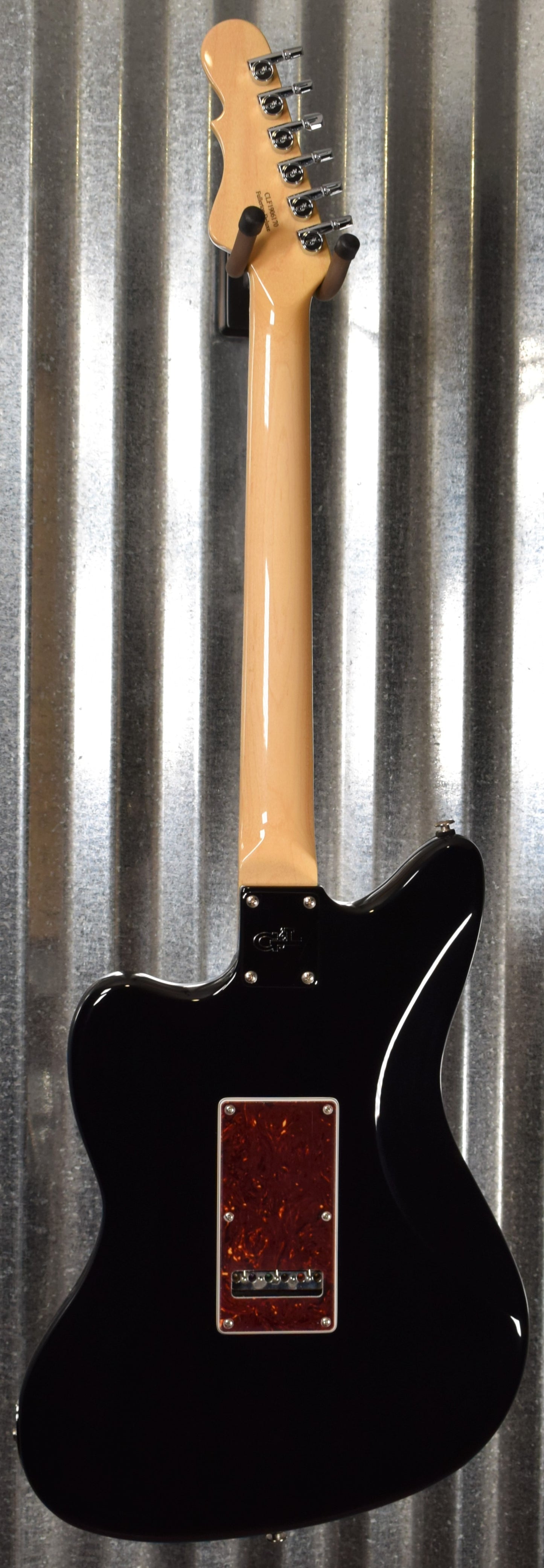 G&L USA Fullerton Deluxe Doheny HH Jet Black Guitar & Case #6170
