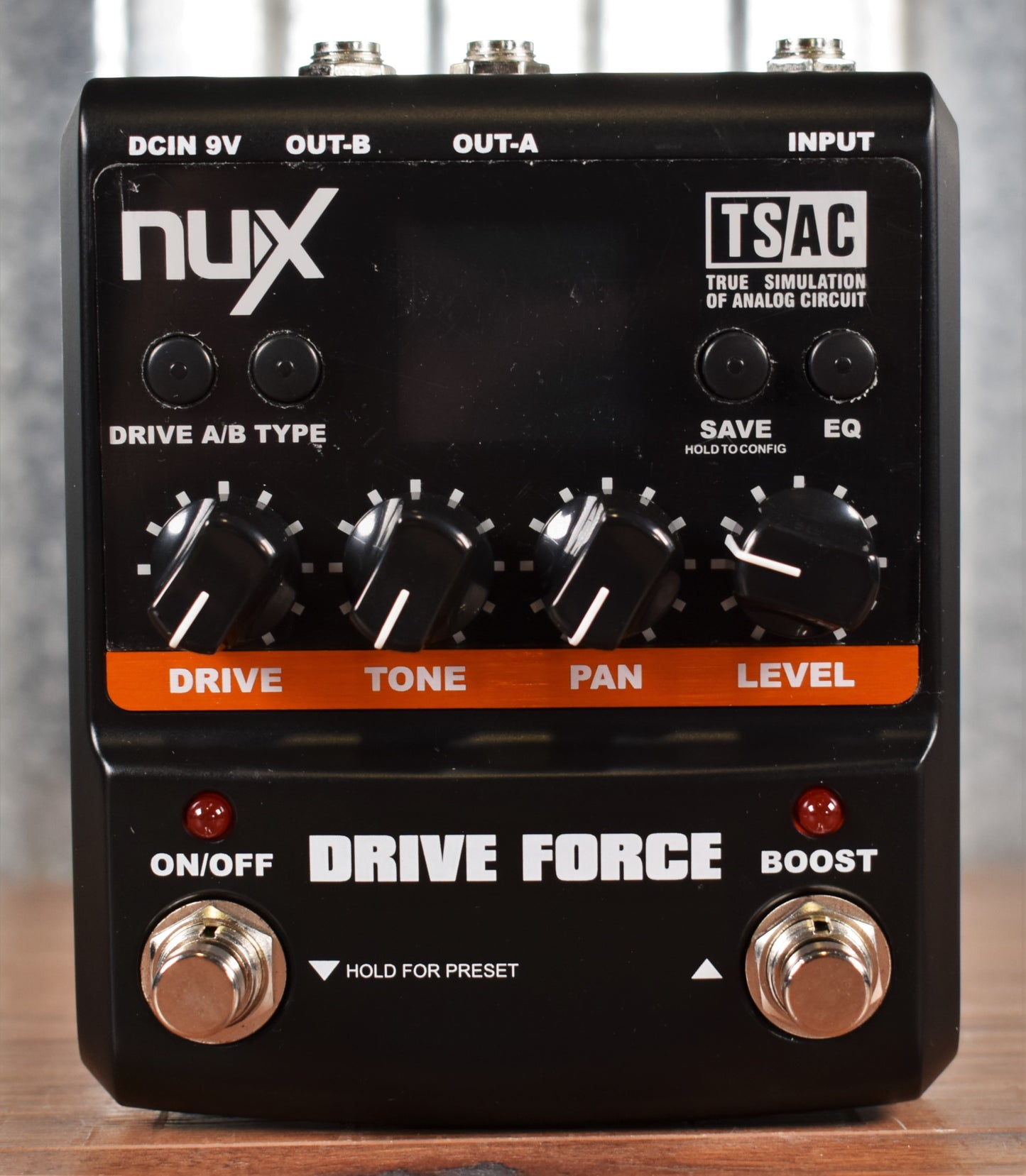 NUX Drive Force Modeling Distortion Overdrive Guitar Effect Pedal