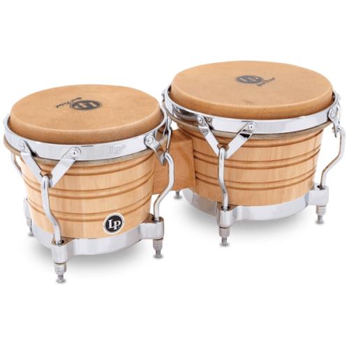 LP Latin Percussion Generation II Traditional Rim Bongos Natural LP201A-2