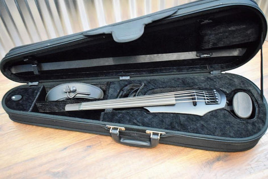 NS Design NXT 5 String Electric Violin Satin Black Finish & Case #4710