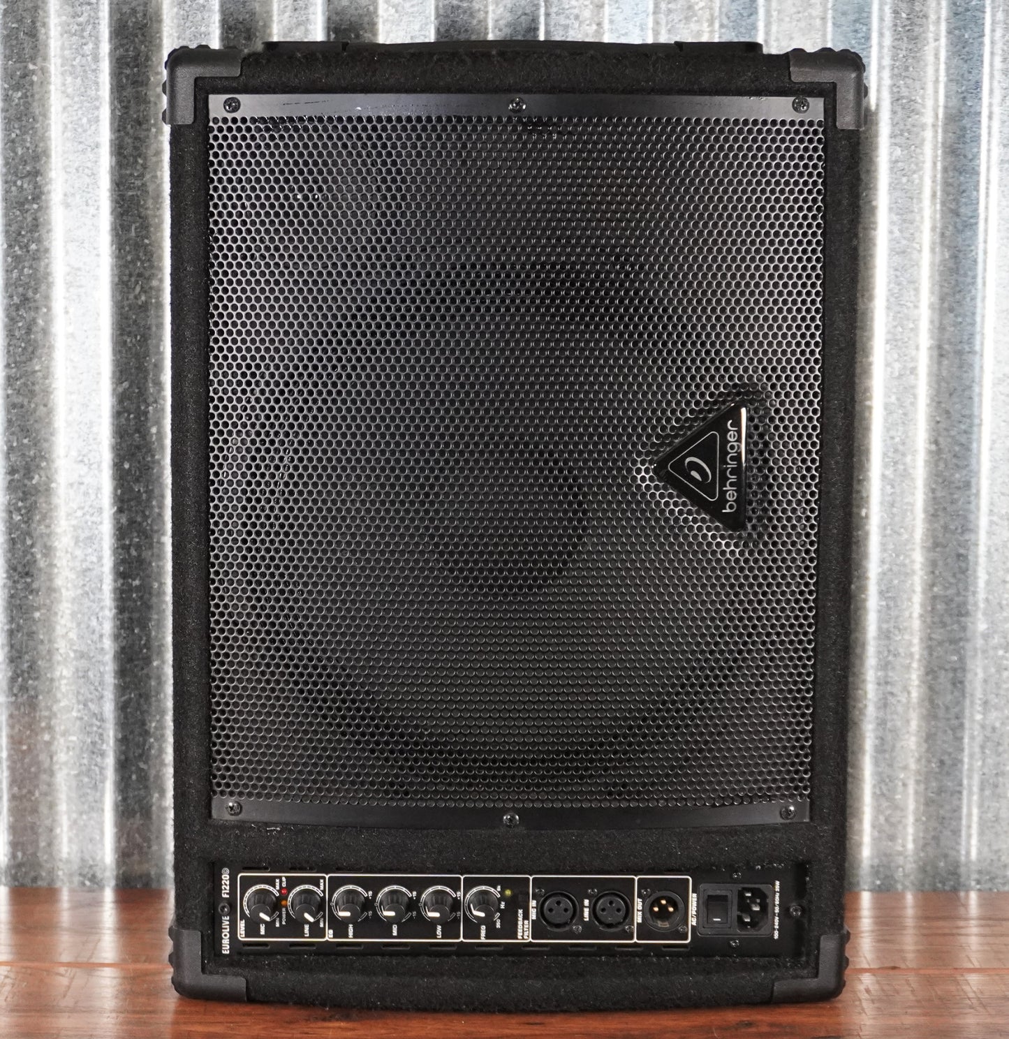 Behringer Eurolive E1220D 1x12" Bi-Amped 250 Watt Monitor Powered Speaker System Used