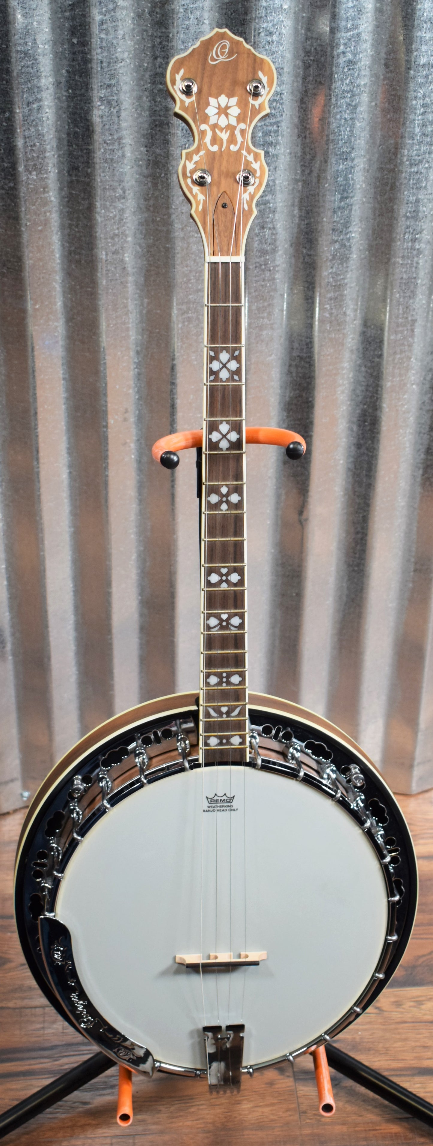 Ortega Guitars Falcon OBJ550WTE-SNT Satin Walnut 4 String Tenor Banjo & Bag #0006