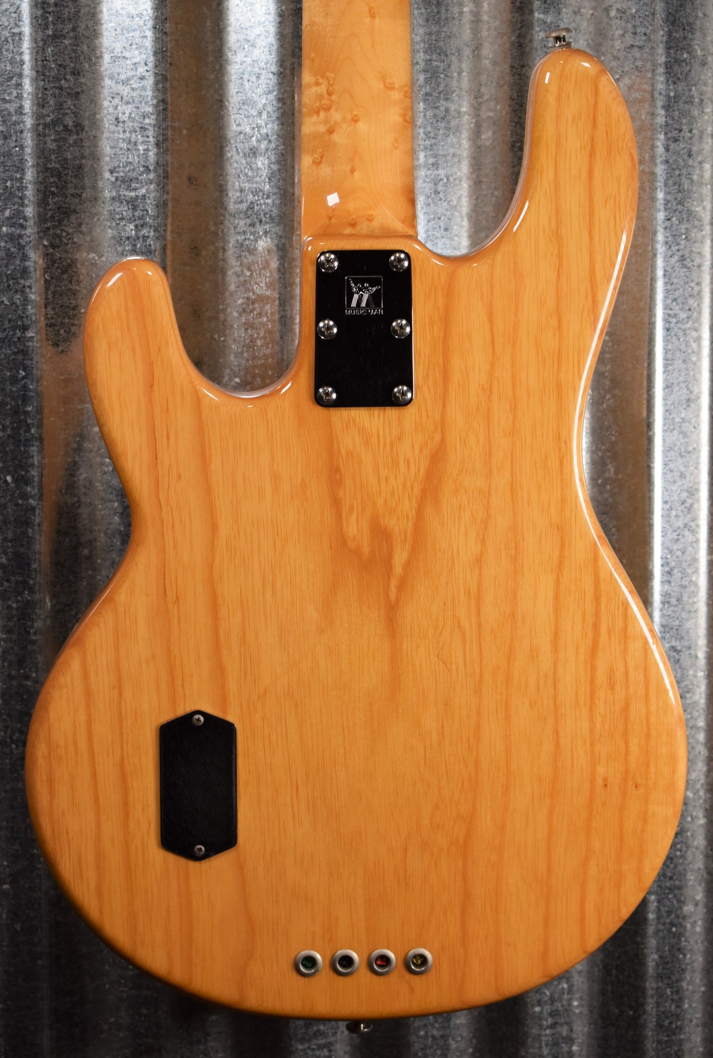 Ernie Ball Music Man Classic Stingray 4 H Natural Birdseye Maple Bass & Case #7122 Used