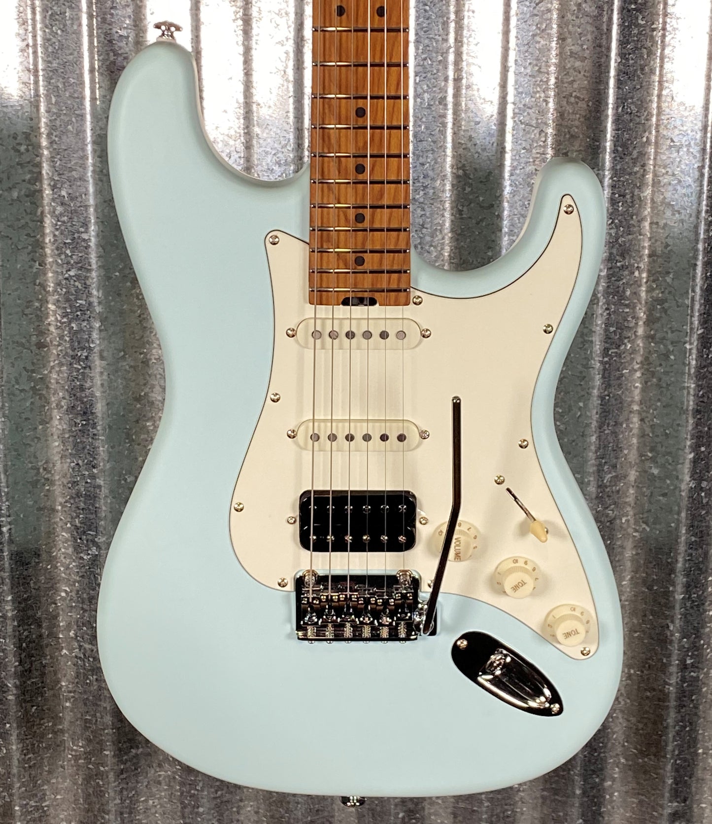 Musi Capricorn Classic HSS Stratocaster Matte Baby Blue Guitar #5100 Used