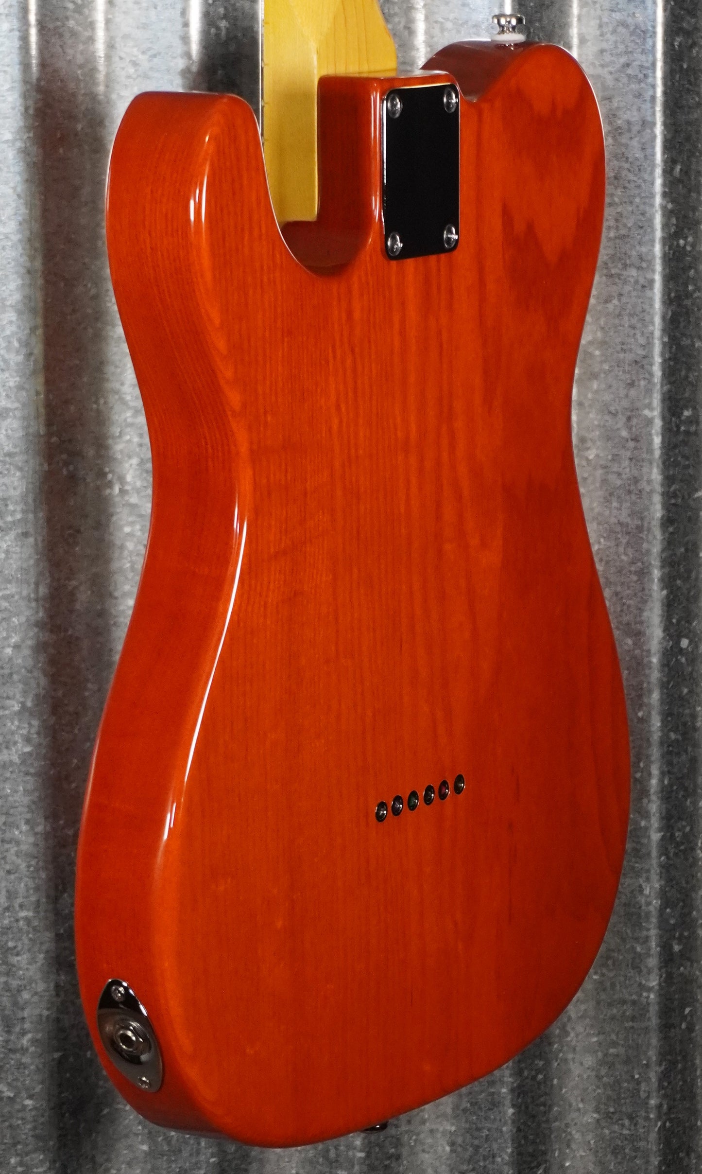 G&L Tribute ASAT Classic Bluesboy Clear Orange Semi Hollow Guitar #0435