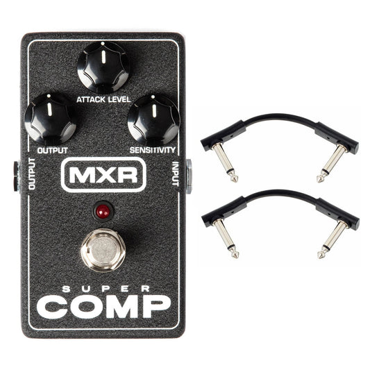 Dunlop MXR M132 Super Comp Compressor Guitar Effects Pedal + 2 FREE Warwick Patch Cables