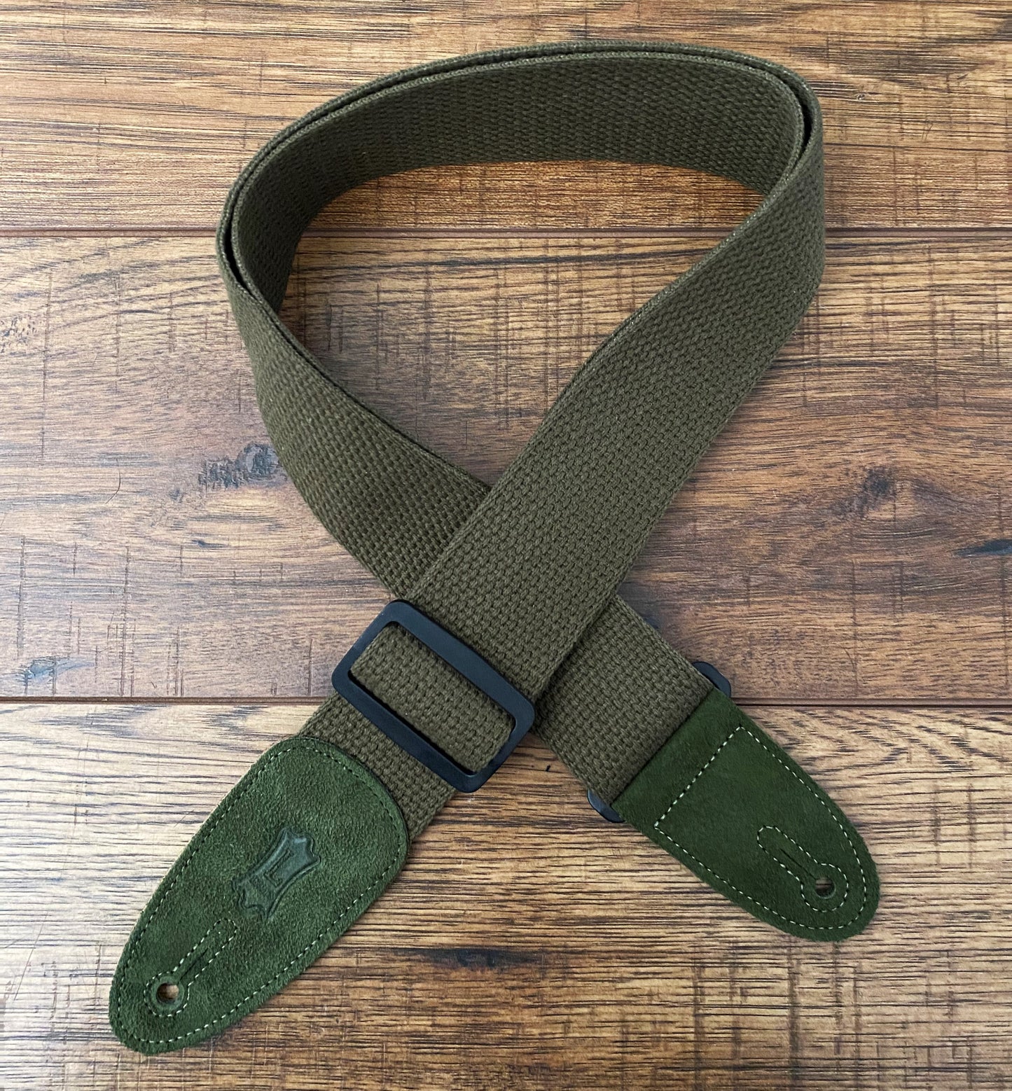 Levy's MC8-GRN 2" Adjustable Cotton Guitar & Bass Strap Olive Green