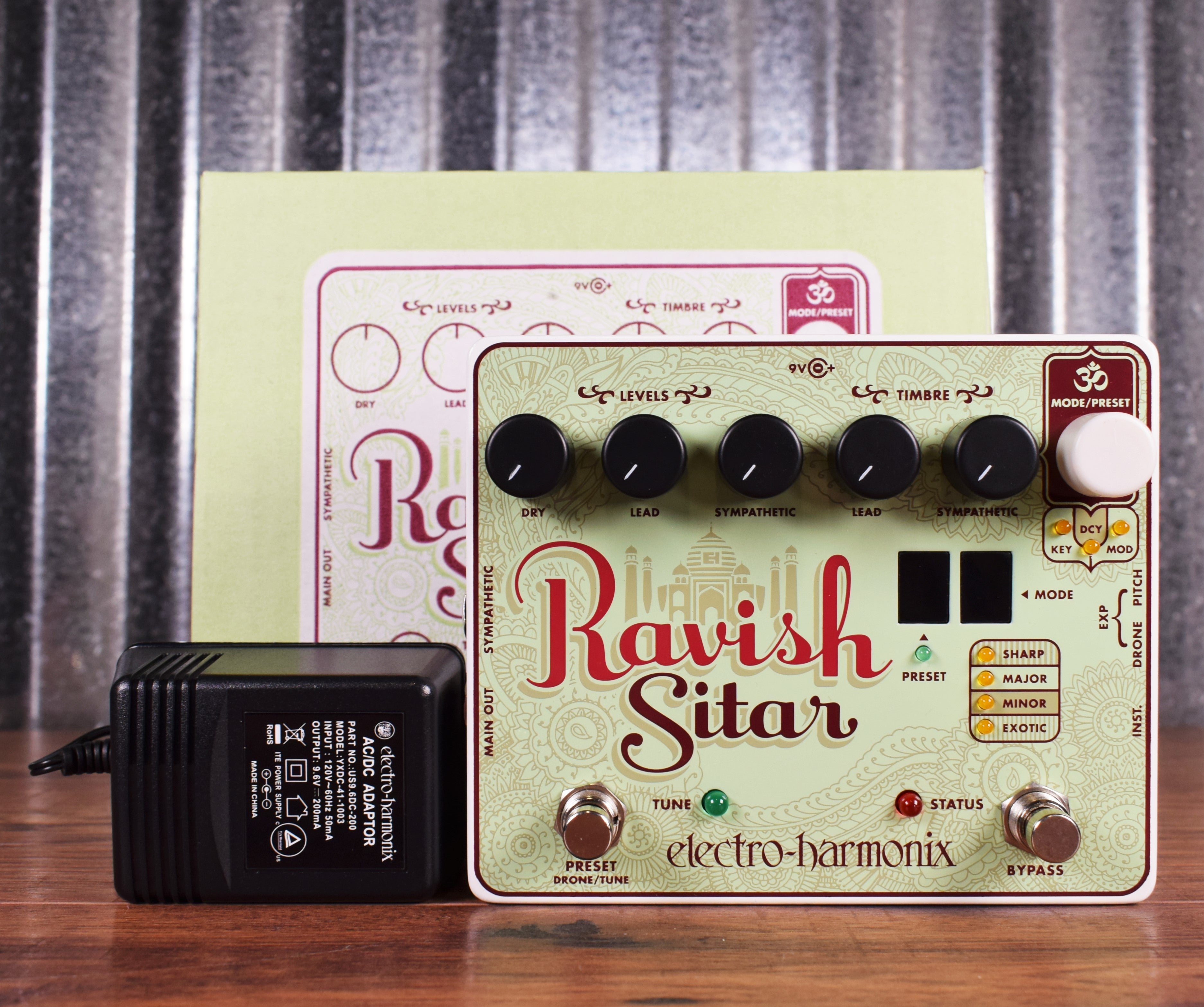 Electro-Harmonix EHX Ravish Sitar Synth Guitar Effect Pedal