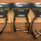 Warwick Rockboard Flat Patch Guitar Bass Pedalboard Cable 20 cm 7.87" Black 3 Pack