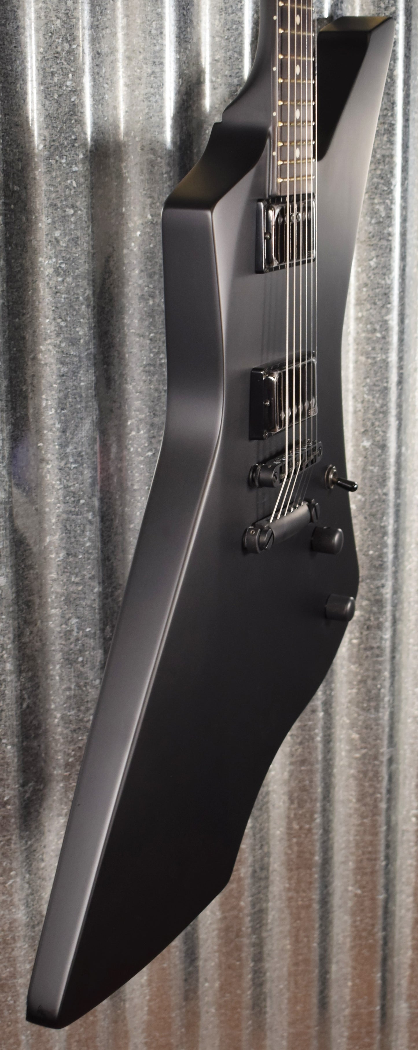 ESP LTD James Hetfield Snakebyte Black Satin EMG Guitar & Case LSNAKEBYTEBLKS #0939 B Stock